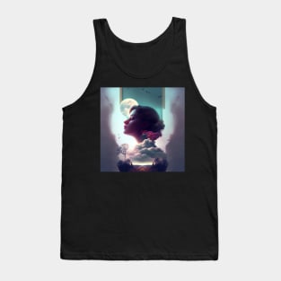 Girl Daydreaming Tank Top